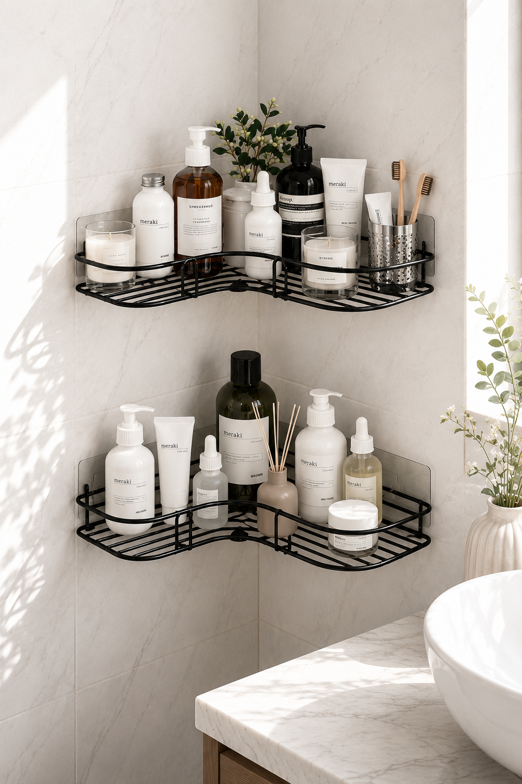 Metal Corner storage Rack (pack of 2)