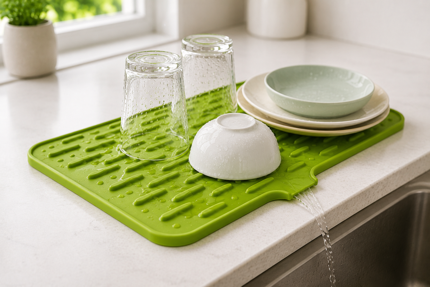 Silicone Dish Drying Mat for Kitchen